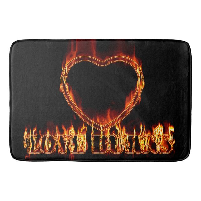 Love burns bath mat (Front)