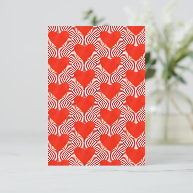 Love Burst Card (Standing Front)