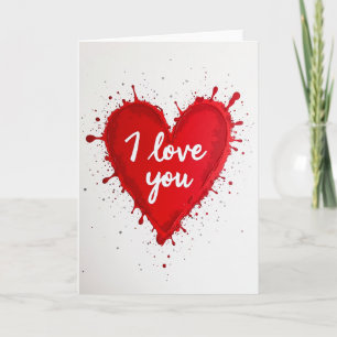 Love Burst I Love You Card