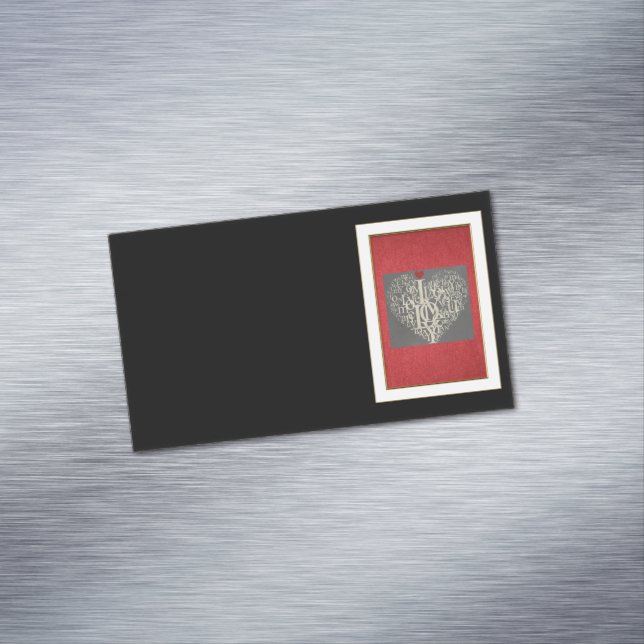  Love Business Card Magnet (In Situ)