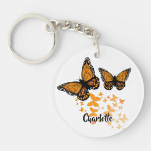 Love Butterflies Personalised   Key Ring
