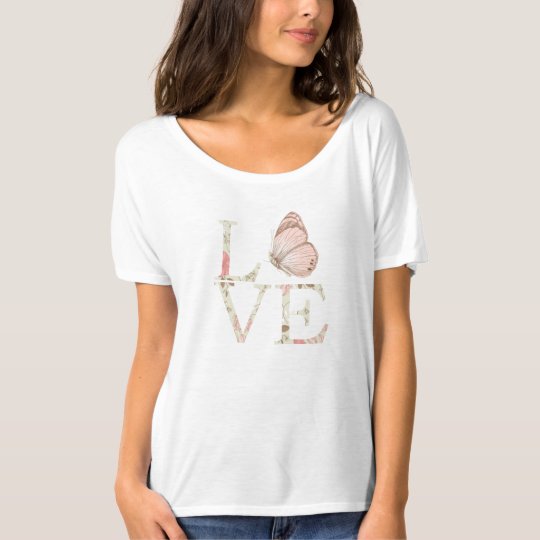 Love Butterfly Floral T-Shirt