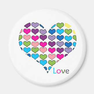 love button, valentine magnet