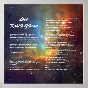 Love by Kahlil Gibran Poster