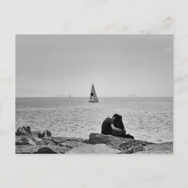 Love by sea postcard (Front)