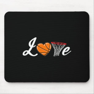 Love Bysketbyll Fan Player Coach Byller Men Women  Mouse Mat