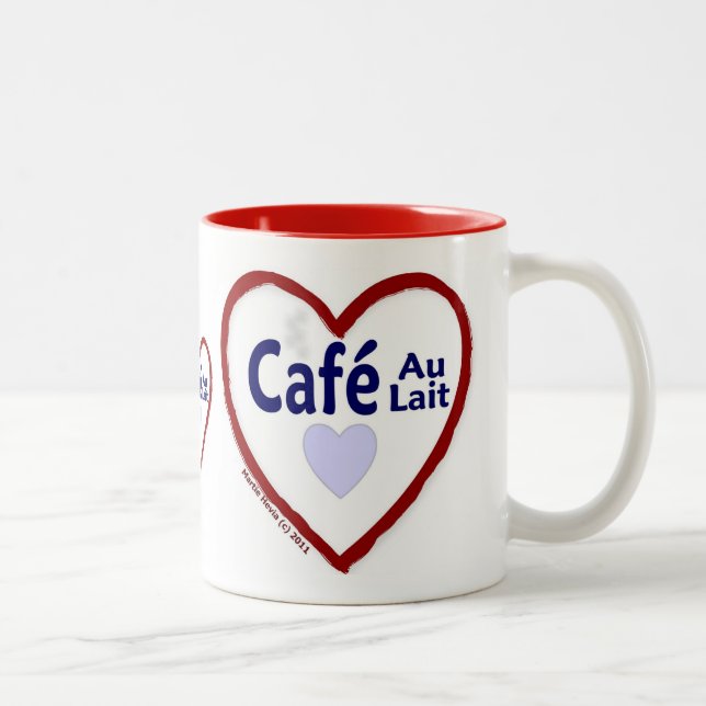Love Café Au Lait - Two-Tone Mug (Right)