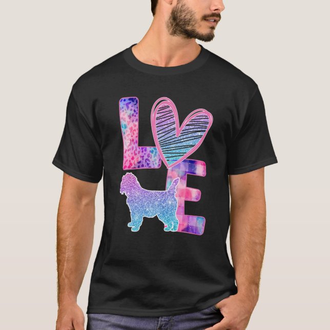 Love Cairn Terrier Tie Dye Rainbow Dog Lover Gifts T-Shirt (Front)