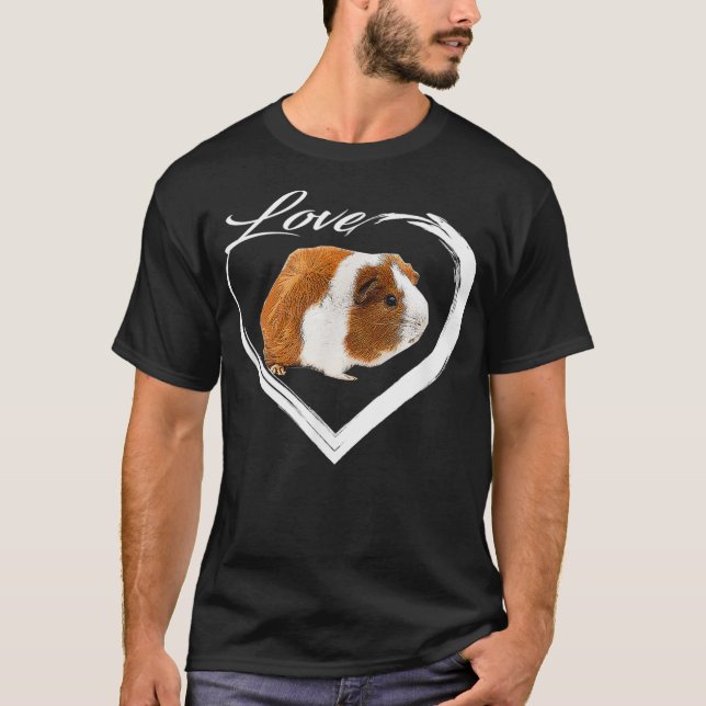 Love Calico Guinea Pig Lover  T-Shirt (Front)