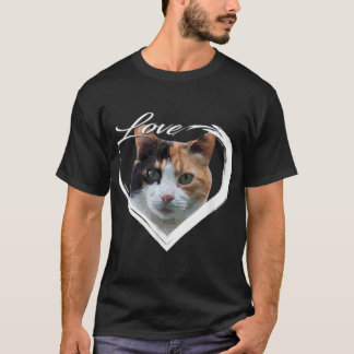Love Calico Kitty Callie Cat Lover  T-Shirt