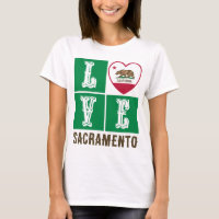 Love California State Flag Heart Sacramento