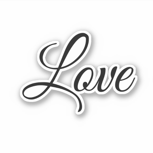  Love Calligraphy Modern Typography Elegant Script (Front)