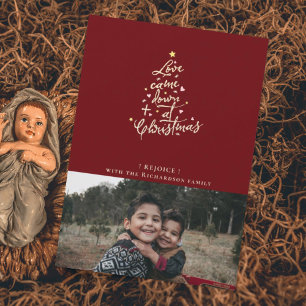 Love Came Down Photo Christmas Card