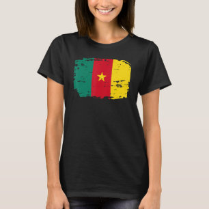 Love Cameroon Vintage Cameroon Flag 1 T-Shirt