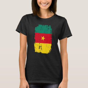 Love Cameroon Vintage Cameroon Flag T-Shirt