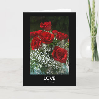 Love can be thorny I'm Sorry Card