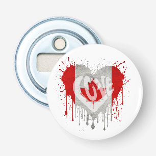 Love Canada Flag Bottle Opener