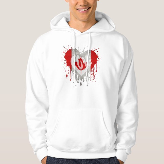 Love Canada Flag Hoodie (Front)