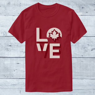 Love Canada Maple Leaf T-Shirt