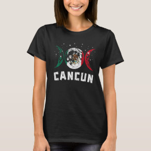 Love Cancun Mexico Vacation Mexico Flag 1 T-Shirt