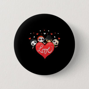 Love Candy Heart Cute Killer Horror Movie Anti Val 6 Cm Round Badge