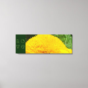 LOVE Canvas Art Prints Yellow Sunflowers Floral