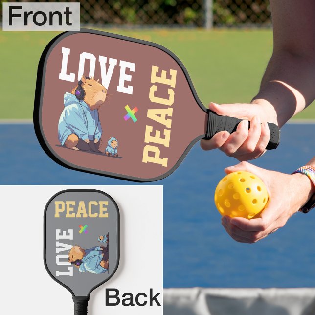 LOVE × CAPYBARA - Custom Pickleball Paddle (Creator Uploaded)
