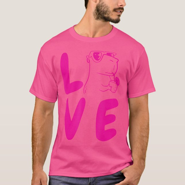 Love Capybara T-Shirt (Front)
