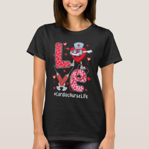 love Cardiac Nurse stethoscope Valentine Day dabbi T-Shirt