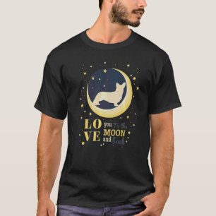 Love Cardigan Welsh Corgi To The Moon T-Shirt