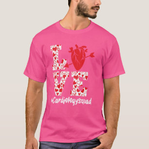 Love Cardiology Squad Sonographer Cardiac Nurse T-Shirt