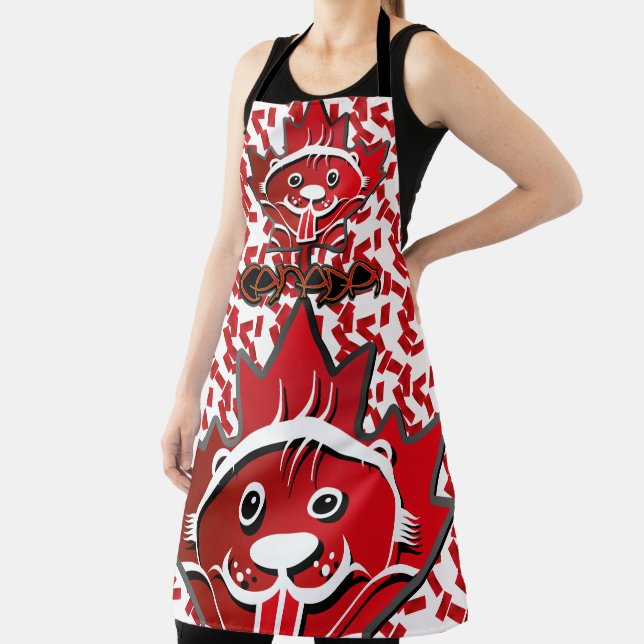 LOVE Castor/ Maple Flag Canada by Masanser Apron (Insitu)