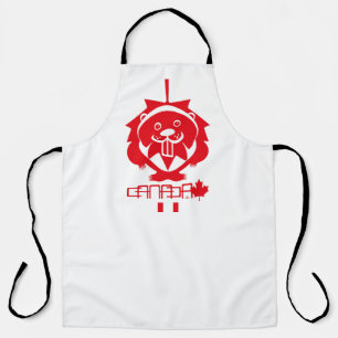LOVE Castor/ Maple Flag Canada by Masanser Apron