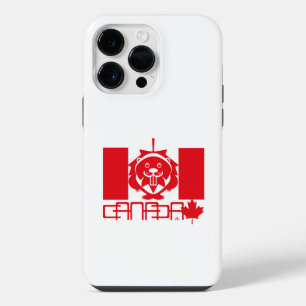 LOVE Castor/ Maple Flag Canada by Masanser iPhone 14 Pro Max Case
