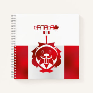 LOVE Castor/ Maple Flag Canada by Masanser Notebook