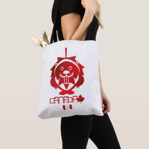 LOVE Castor/ Maple Flag Canada by Masanser Tote Bag