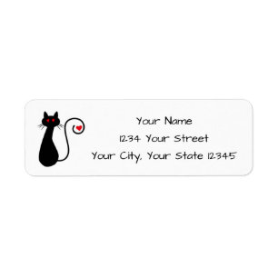 Love Cat Address Label