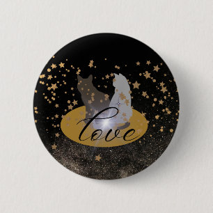 Love cat button
