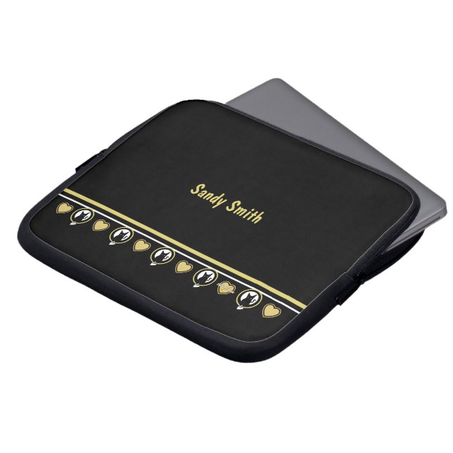 Love Cat Electronics Bag by Poet Adiela Akoo (Front Top)