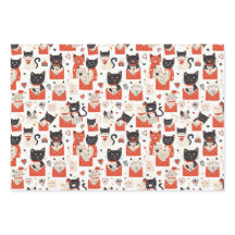 Love Cat Wrapping Paper Set