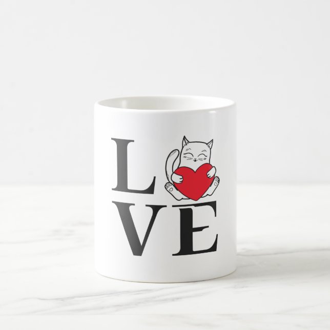 Love Cats Coffee Mug (Center)