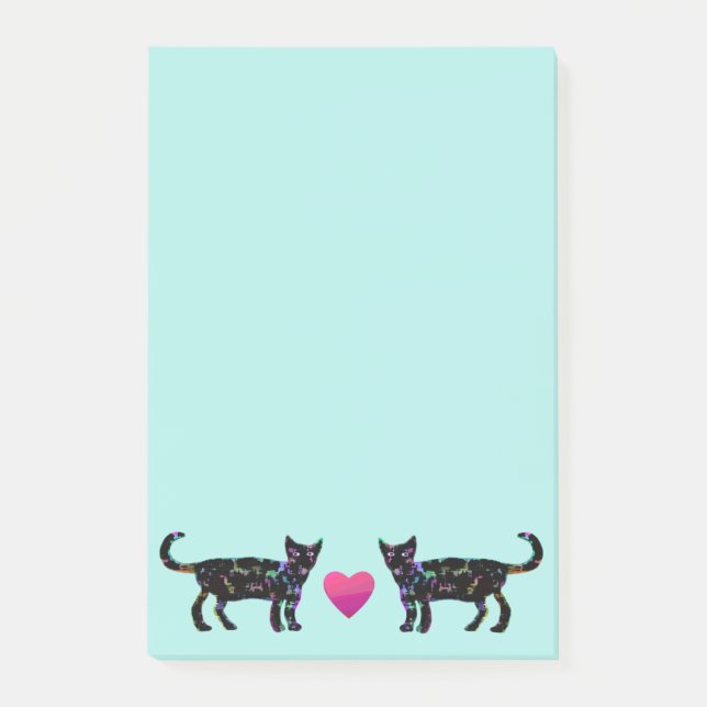 Love Cats Post-it® Notes 4 x 6 (Front)