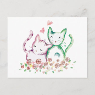 Love Cats Postcard