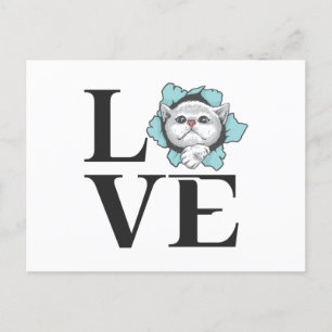 Love Cats Postcard