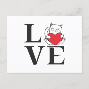 Love Cats Postcard