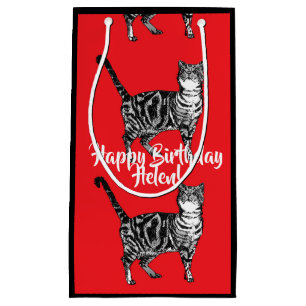 Love Cats Red Tabby Cat animal pet Gift Bag