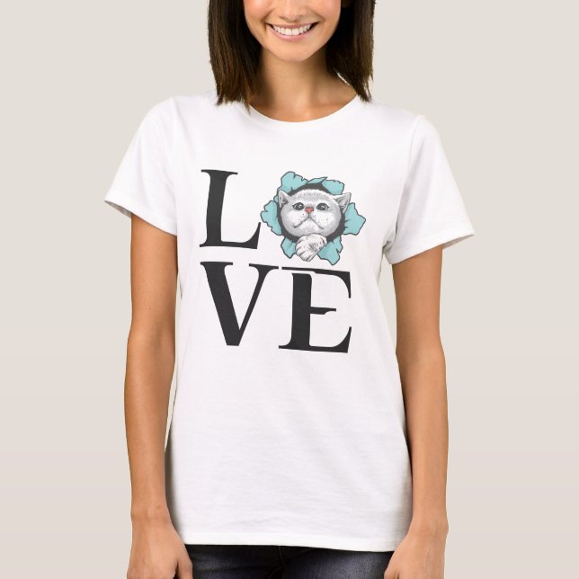 Love Cats T-Shirt (Front)