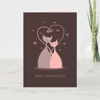 Love Cats Valentine's Day card