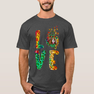Love Cavalier Sunflower Tie Dye Dog Mom Funny Moth T-Shirt