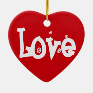 Love Ceramic Tree Decoration